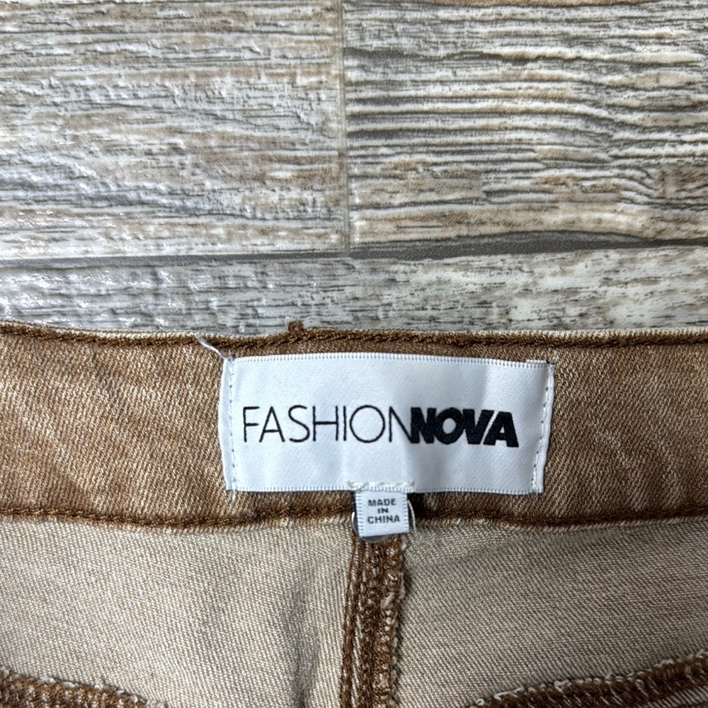 Fashion Nova Tan Lace-Up Pants - Picture 10 of 16